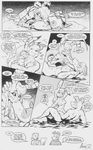  blindfold breasts canine comic dialogue dog drawing female joe_rosales lagomorph line_art nude pussy rabbit 