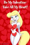  blonde_hair cleavage doug_winger female hair minerva mink skimpy solo valentines_day 