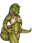  barbarian breasts female liz lizardbeth necklace reptile scalie skimpy solo 