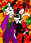  feline harley_quin joker lagomorph lion rabbit 