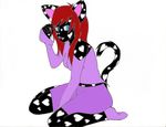  &hearts; absurd_res bad fangs female fursona hi_res horribly_colored leg_warmer ms_paint pink red solo 