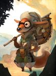  adventurer background bag canine chichapie creature cute goggles hat lost pole solo 