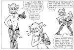  ankh anthro breaking_the_fourth_wall breasts canine comic cyborg dialog dingo dog ear_piercing elizabeth_dingo exhibitionism female greyscale interactive_comic j.w._kennedy looking_at_viewer mammal masturbation monochrome nipples piercing plain_background presenting pussy solo talking_to_viewer technophilia text voyeur white_background 