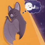  bat beavotron cute dream free-tailed_bat godspeed moon sleeping space_shuttle spacebat waving 