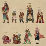  bat canine cat chameleon dragon equine feline hashika hedgehog hooves horse line_up mouse rodent scalie turtle 