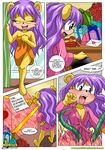  female mina_mongoose mobius_unleashed mongoose palcomix purple_hair sonic_(series) tentacles 