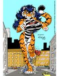  breasts car city feline female ken_sample macro prison_stripes prisoner rampage running senergy stripes tiger 