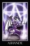  arturo_juarez chains dragon female kneeling nude scalie shackles solo sword weapon wings 