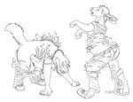  canine comic donkey equine knot male mask party sabretoothed_ermine tail transformation wolf 