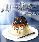  flan food glasses harry_potter portrait pudding wand what 