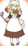  dog female kin-shun maid maid_uniform mammal plain_background solo white_background 