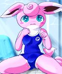  female g-sun looking_at_viewer pink pok&eacute;mon pok&eacute;morph solo swimsuit wigglytuff 