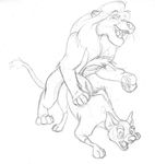  anal anal_penetration banzai disney doggy_position eyes_closed eyes_open feral gay interspecies male mufasa open_mouth penetration raised_tail rape rule_34 sketch tail the_lion_king 