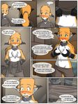  :3 blush breast_grab breasts canine collar comic crossgender ear_tufts ears_back ears_down female fox green_eyes hair keidran mike_(twokinds) mirror navel open_mouth pants ponytail shackles slave_collar tg tom_fischbach topless transformation twokinds undressing wardrobe_malfunction 