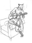  canine cigarette fox guitar jonathan_porter male scott_ruggels sketch smoking solo towel 