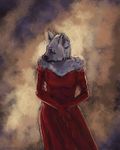  &there4; 2010 dress female hyena long_gloves red simple_background solo speedpaint vrass 