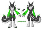  acidrenamon alpha_channel canine digimon forceswerwolf fox hybrid overusedcharacter renamon_knockoff skunk 