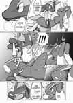  comic doujin female kurohane_karasu lopunny lucario male pok&eacute;mon straight 