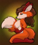  breasts canine female fox holding_tail op80918 solo tail vixen 