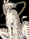  2009 breasts equine eyes_closed female nude pussy solo ukabor zebra zoe 