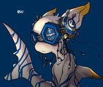  :&lt; ambiguous_gender cyberpunk dorsal_fin e621 goggles marine mascot_contest mellis plug reflection screw shark solo young 