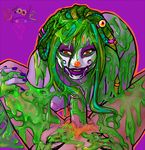  bethany_sellers breasts clown female gunge makeup messy paint painted_nails penis slime smile what 