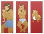  adult baby boxers briefs diaper feline infantilism lion male moose_bmd plushie regression sleeping teenager underwear 