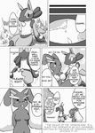  comic doujin female kurohane_karasu lopunny lucario male pok&eacute;mon straight 