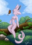  butterfly espeon female forest pok&eacute;mon pok&eacute;morph sitting solo tree zoy 