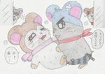  blood blush dexter female hamster hamtaro_(series) howdy male pashmina sex sky-ham straight tears 