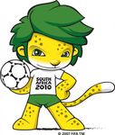  2007 cute feline fifa green_hair leopard soccer solo south_africa worldcup_2010 zakumi 