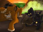  banzai disney ed facepalm feline feral hyena lion male scar scar_(the_lion_king) shenzi the_lion_king 