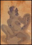  2009 breasts chubby dragon female horns kadath miranda nude plump_labia pussy scalie solo spreading 