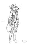  armor canine cigarette erin female goggles katana pistol scott_ruggels sketch smoking solo sword weapon wolf 