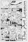  canine comic dialogue dog drawing joe_rosales lagomorph line_art rabbit 