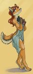 2010 canine covering_self dog ear_tufts female flowers husky looking_at_viewer mitsene nude red_hair shy simple_background solo towel 