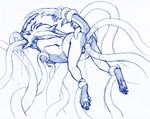  airu_(character) anal anal_penetration anus breasts cum cum_in_pussy cum_inside double_penetration dragon female kitsu line_art messy nipple_stimulation nipples nude oral penetration pussy rape scalie sketch solo suspension tentacle_rape tentacles vaginal vaginal_penetration volvo 