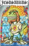  dinosaur jesus male parody raptor_jesus scalie 