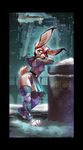  big_ears bikini city_of_unity cute cyberpunk dystopia feline female future hybrid industrial lagomorph lapine leggings leotard lynx rabbit sad sci-fi skimpy stockings sulacoyote thighs voluptuous wide_hips 