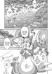  comic fish floatzel mikazuki_karasu pok&eacute;mon river 