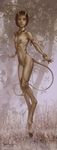  breasts dave_bonneywell face_paint fairy female hooves horns jewelry nude pointy_ears satyr small_breasts solo tail 