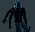  aureos fayde feline male multifurry multilimb multiple_arms panther pants solo 