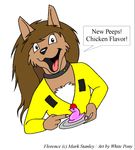  canine female florence_ambrose freefall mammal plain_background solo webcomic white_background white_pony 