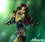  amanda_payne athara ayzewi cat feline female piercing solo stockings wings 