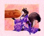  anshin big_toys bottomless breasts female it&#039;ll_never_fit japan japanese_clothing kimono licking open_shirt phallus pussy solo tanuki tongue topless uaykan 