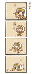  4koma :3 aoinu_(2718zz) bowl chibi comic food habit index nun robe rock to_aru_majutsu_no_index translated tray tripping 