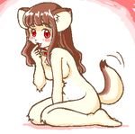  collar feline female kin-shun mammal plain_background side_boob solo white_background 