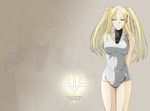  2560x1900 blonde_hair claymore highres lossless luciela png robin_gi swimsuit twintails wallpaper widescreen 