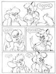  breasts canine comic dutch female fox latna misty misty_the_mouse mouse pencil_test rodent 