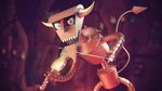  3d bruno_bolognesi claws demon futurama highres horns instrument male_focus no_humans open_mouth red_skin robot robot_devil solo tail 